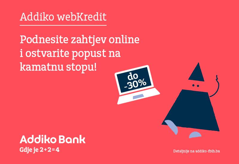 Addiko webKredit – podnesite online zahtjev za kredit, brzo i jednostavno